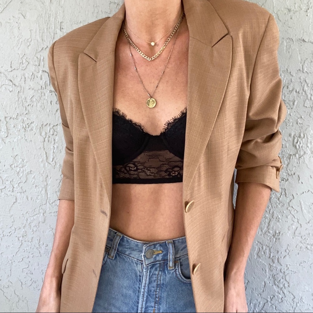 Zanella made in Italy size 8 blazer wool and silk